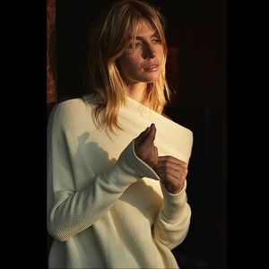 Free People Ottoman Slouchy Tunic in Ivory